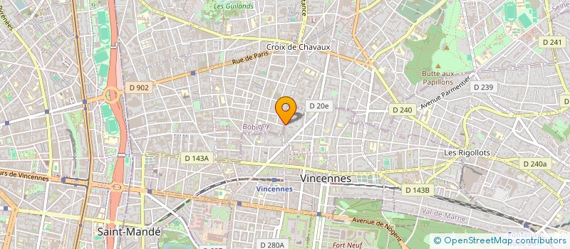 localisation de l'entreprise SCI GILPAS à VINCENNES