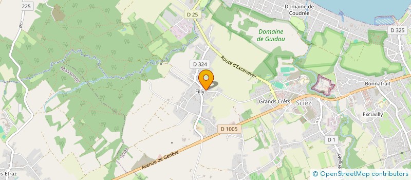 localisation de l'entreprise SCI GILQUIN  SCIEZ