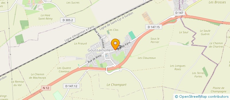 localisation de l'entreprise SCI GILYMARICENT à GOUSSAINVILLE