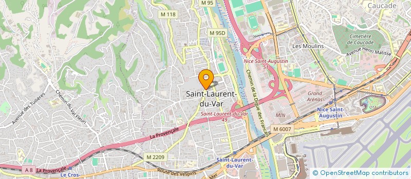 localisation de l'entreprise SCI GIM à SAINT-LAURENT-DU-VAR