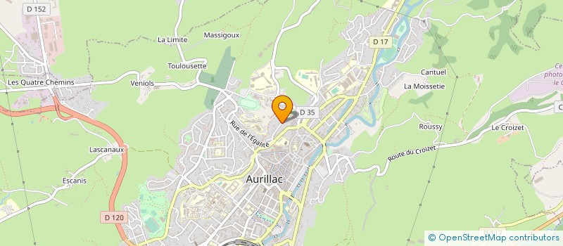 localisation de l'entreprise SCI GIMA à AURILLAC