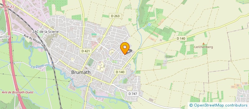 localisation de l'entreprise SCI GIMA  BRUMATH