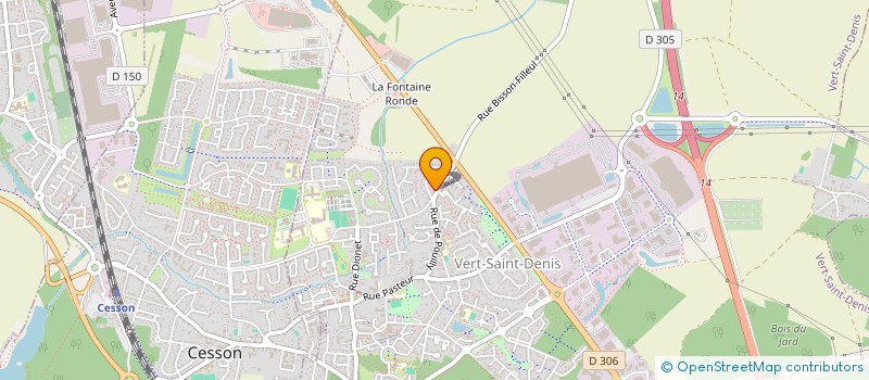 localisation de l'entreprise SCI GIMAFO à VERT-SAINT-DENIS