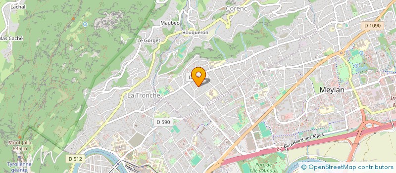 localisation de l'entreprise SCI GIMAP  CORENC