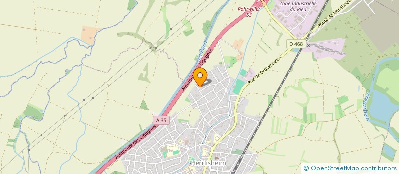 localisation de l'entreprise SCI GIMBS  HERRLISHEIM