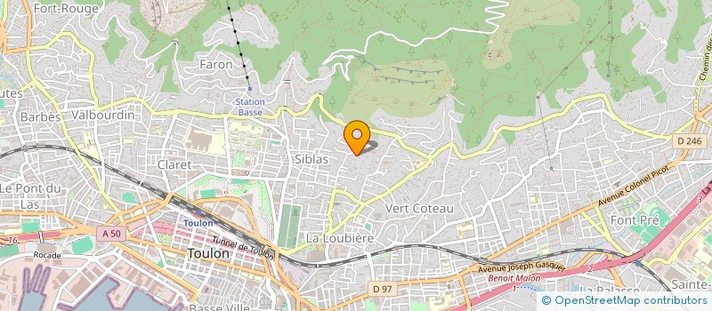 localisation de l'entreprise SCI GIMELLI  TOULON