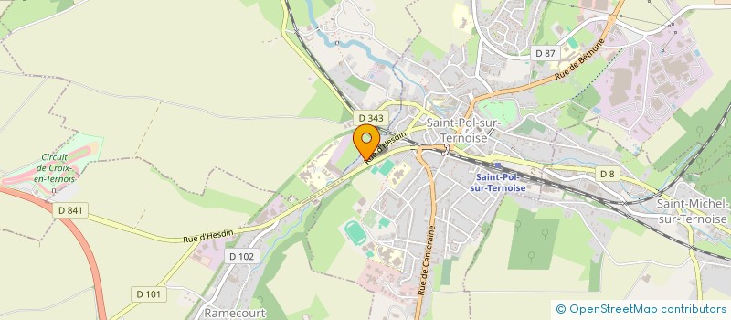 localisation de l'entreprise SCI GIMME SHELTER  SAINT-POL-SUR-TERNOISE