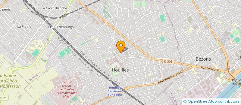 localisation de l'entreprise SCI GIMMOS  HOUILLES