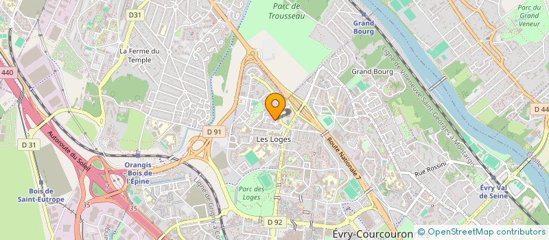 localisation de l'entreprise SCI GIN 1  EVRY-COURCOURONNES