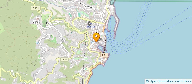 localisation de l'entreprise SCI GIN'TO à BASTIA