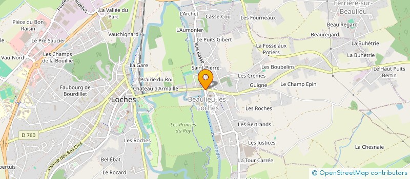 localisation de l'entreprise SCI GINA  BEAULIEU-LES-LOCHES
