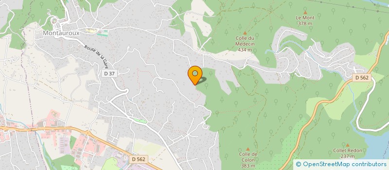 localisation de l'entreprise SCI GINA  MONTAUROUX