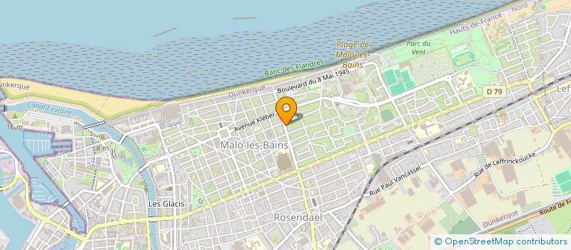 localisation de l'entreprise SCI GINA à DUNKERQUE