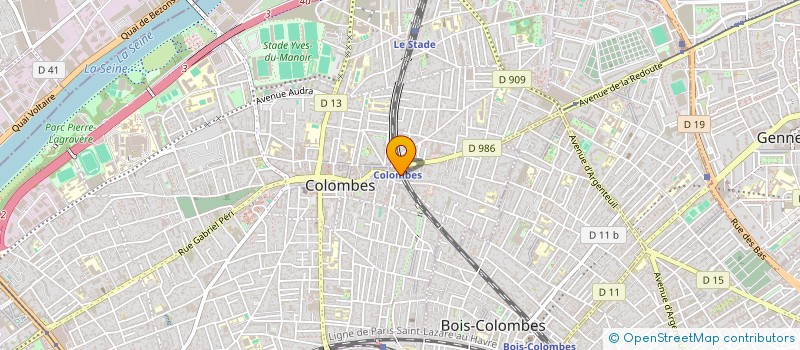 localisation de l'entreprise SCI GINATONY à COLOMBES