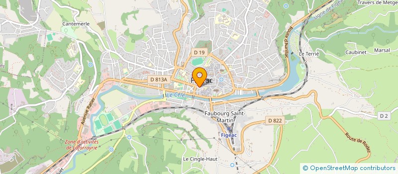 localisation de l'entreprise SCI GINESTET  FIGEAC