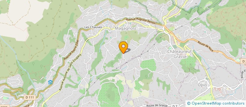 localisation de l'entreprise SCI GINESTIERE  GRASSE