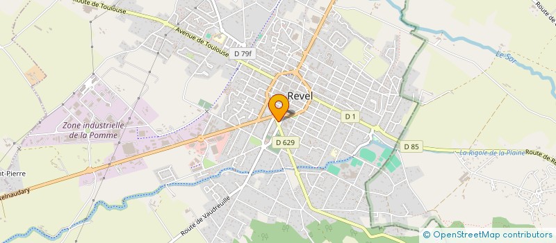 localisation de l'entreprise SCI GINETTE  REVEL