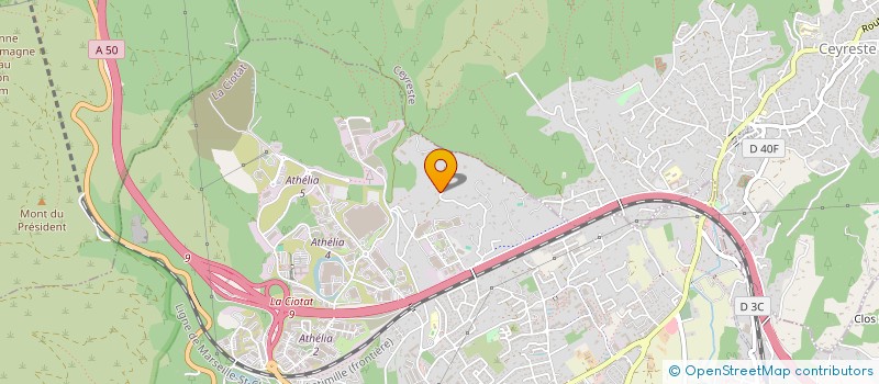 localisation de l'entreprise SCI GINGER  LA CIOTAT