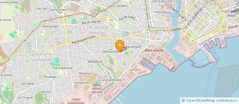localisation de l'entreprise SCI GINGER à BREST