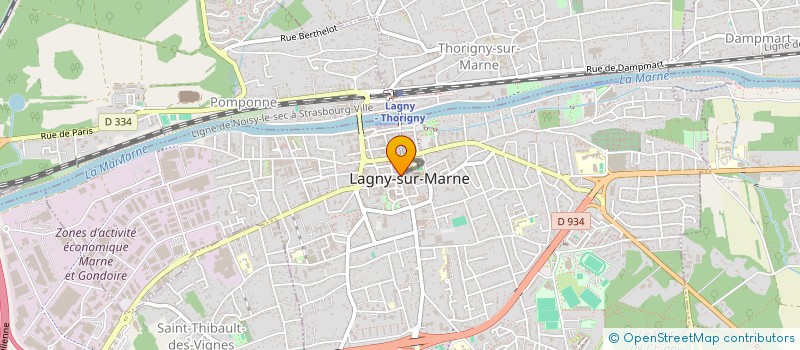 localisation de l'entreprise SCI GINGER CROSS  LAGNY-SUR-MARNE