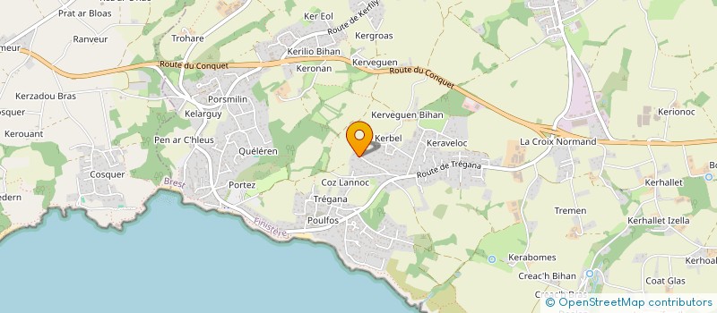 localisation de l'entreprise SCI GINGKO BILOBA  LOCMARIA-PLOUZANE