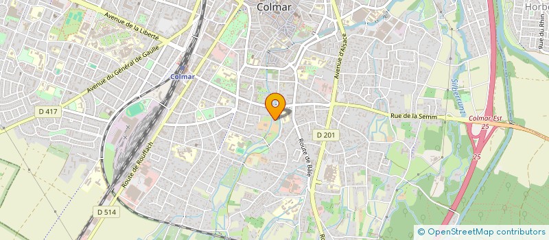 localisation de l'entreprise SCI GINGKO K CIE  COLMAR