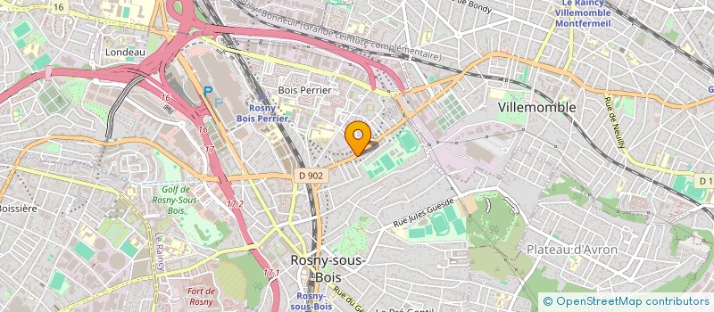 localisation de l'entreprise SCI GINI à ROSNY-SOUS-BOIS