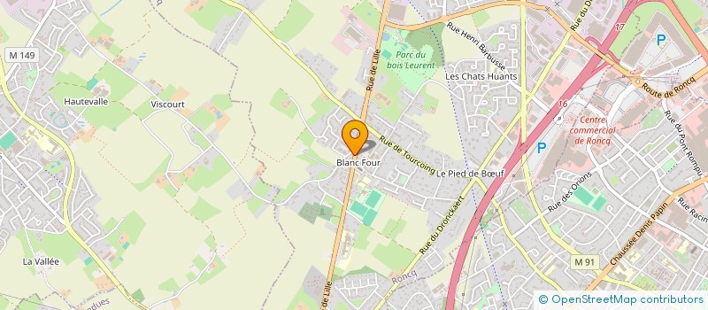 localisation de l'entreprise SCI GINIE à RONCQ