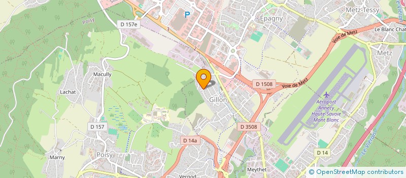 localisation de l'entreprise SCI GINKEIA  EPAGNY METZ-TESSY