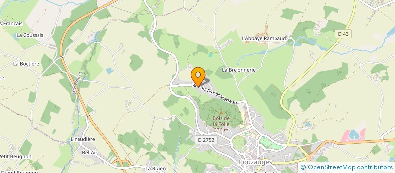 localisation de l'entreprise SCI GINKGO  POUZAUGES