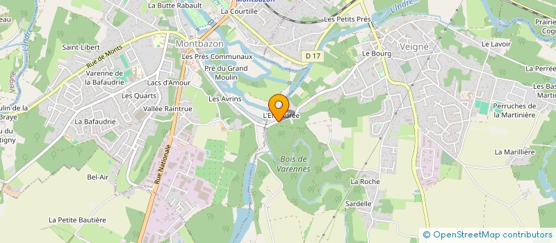 localisation de l'entreprise SCI GINKO à VEIGNE