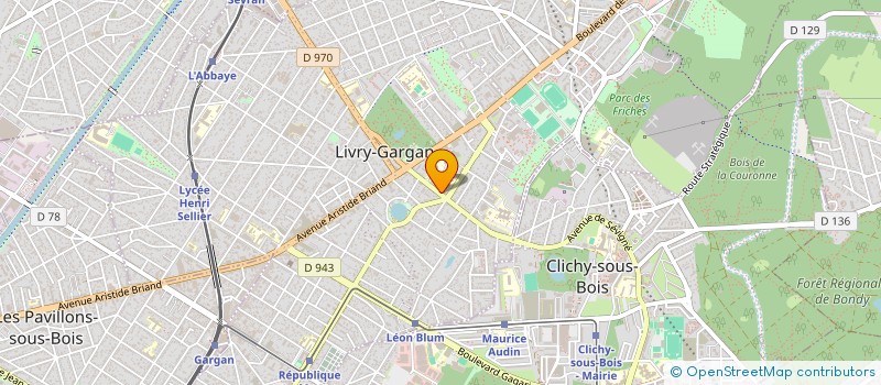 localisation de l'entreprise SCI GINO à LIVRY-GARGAN