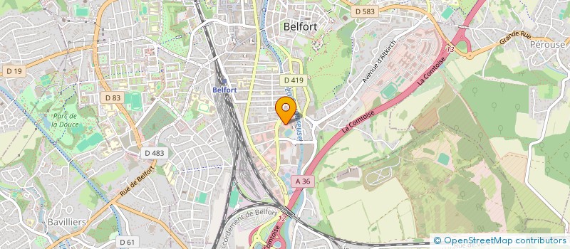 localisation de l'entreprise SCI GINOU  BELFORT