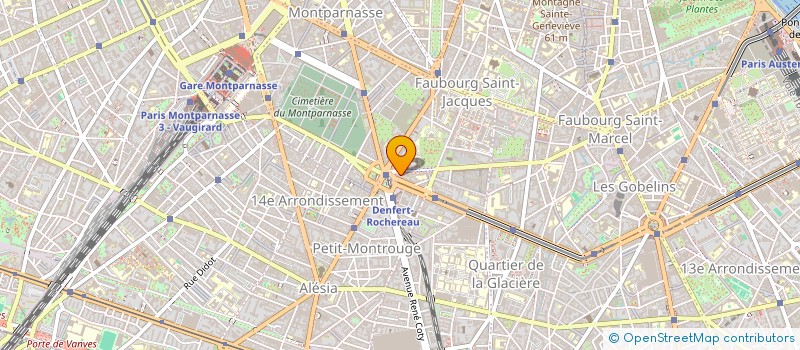 localisation de l'entreprise SCI GINSBURG SPERA 99 BD ARAGO  PARIS