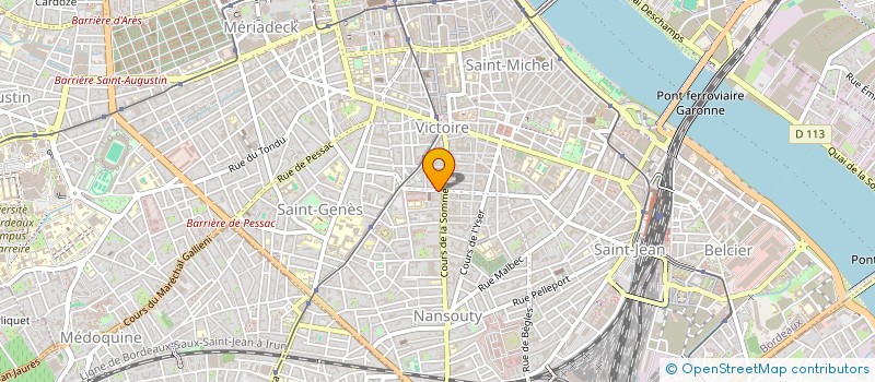 localisation de l'entreprise SCI GINTRAC - CONTRESCARPE  BORDEAUX