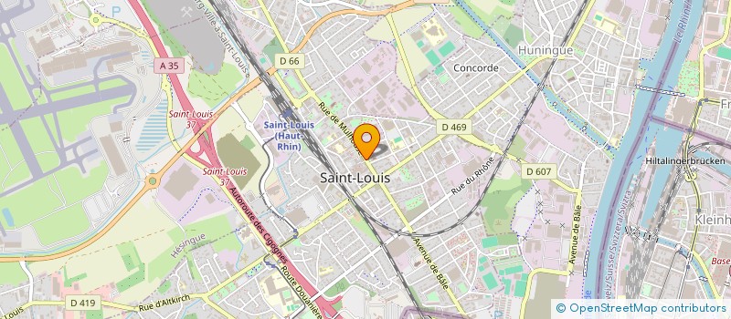 localisation de l'entreprise SCI GINZBOURG  SAINT-LOUIS