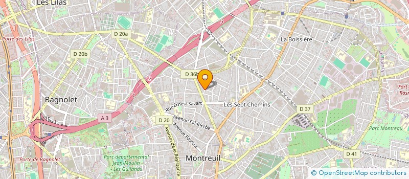 localisation de l'entreprise SCI GIONNET-BERTRAND  MONTREUIL