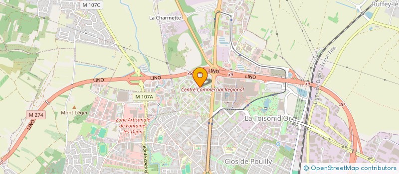 localisation de l'entreprise SCI GIONO à DIJON