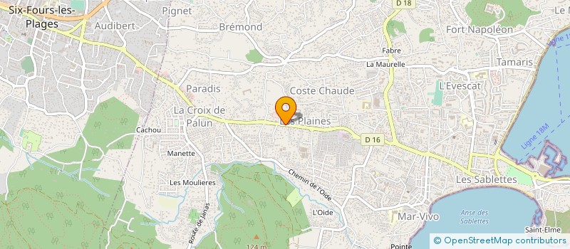 localisation de l'entreprise SCI GIORDANENGO à LA SEYNE-SUR-MER