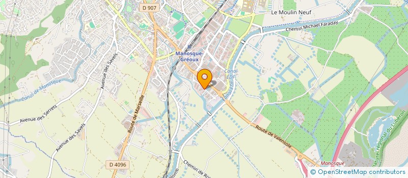 localisation de l'entreprise SCI GIORGO à MANOSQUE