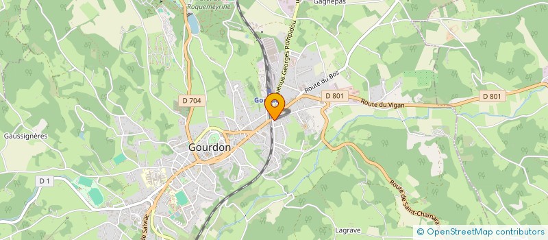 localisation de l'entreprise SCI GIOVANNA  GOURDON