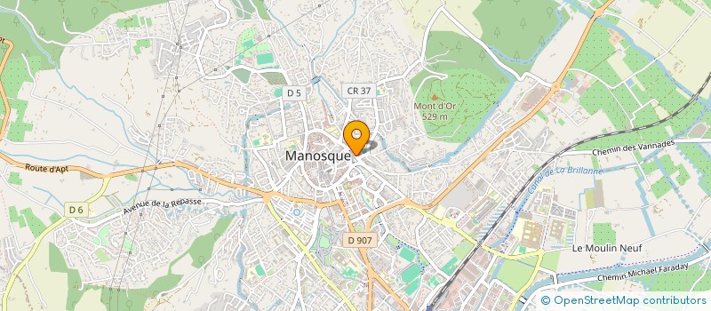 localisation de l'entreprise SCI GIOVANNI à MANOSQUE