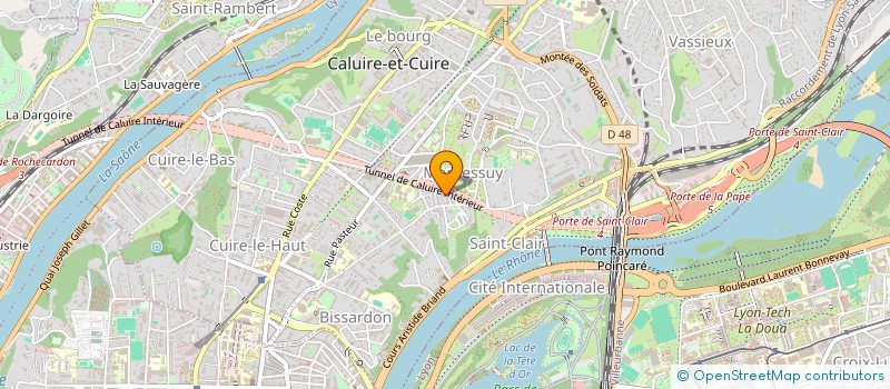 localisation de l'entreprise SCI GIP GESTION INVESTISSEMENT PARTICIP.  CALUIRE-ET-CUIRE