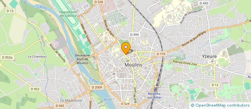 localisation de l'entreprise SCI GIPCY à MOULINS