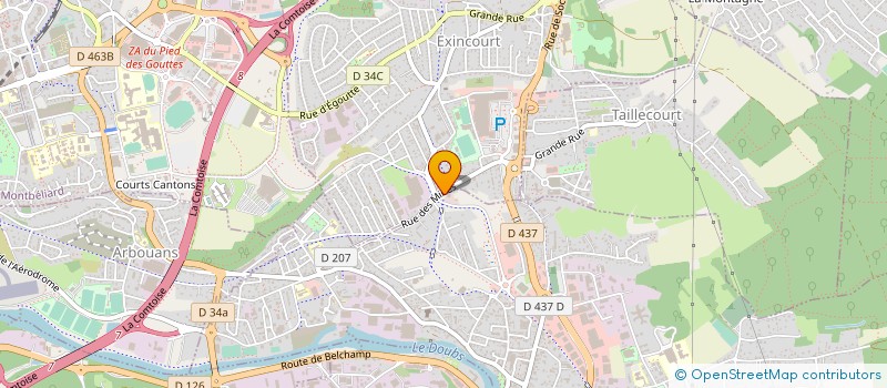 localisation de l'entreprise SCI GIPIDASE  AUDINCOURT