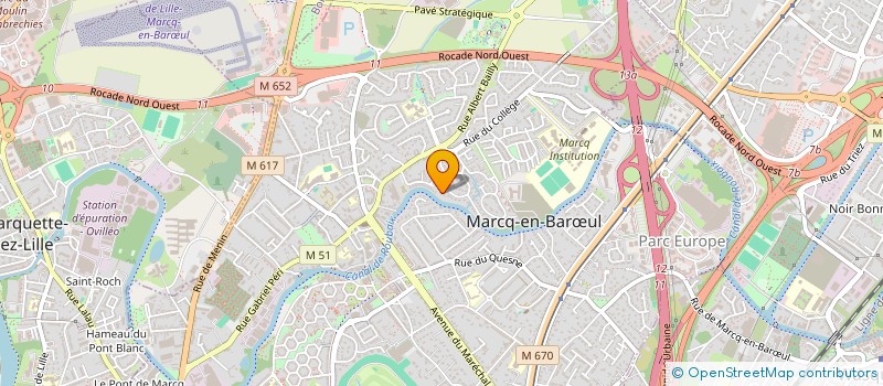 localisation de l'entreprise SCI GIPSOS à MARCQ-EN-BARŒUL