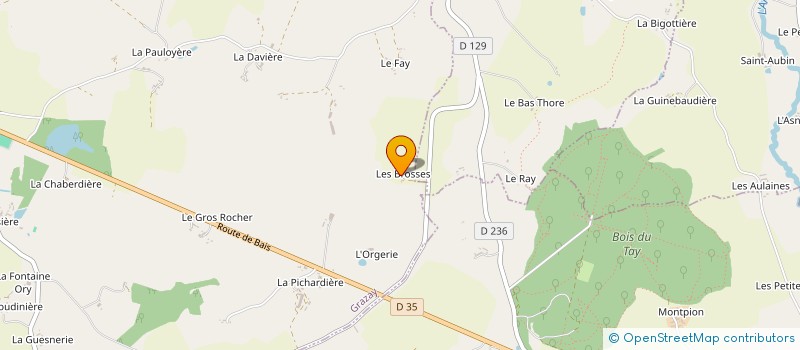 localisation de l'entreprise SCI GIPSY  LA BAZOGE-MONTPINCON