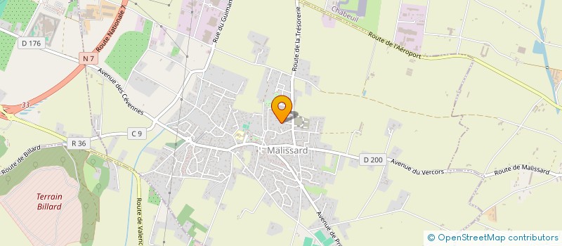 localisation de l'entreprise SCI GIQUEAUX PARC  MALISSARD