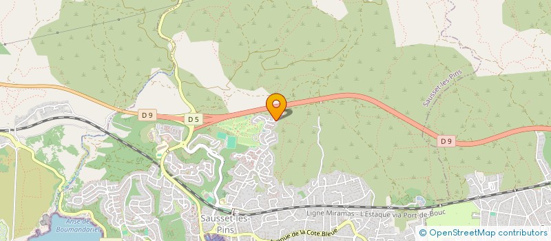 localisation de l'entreprise SCI  GIRAL  SAUSSET-LES-PINS