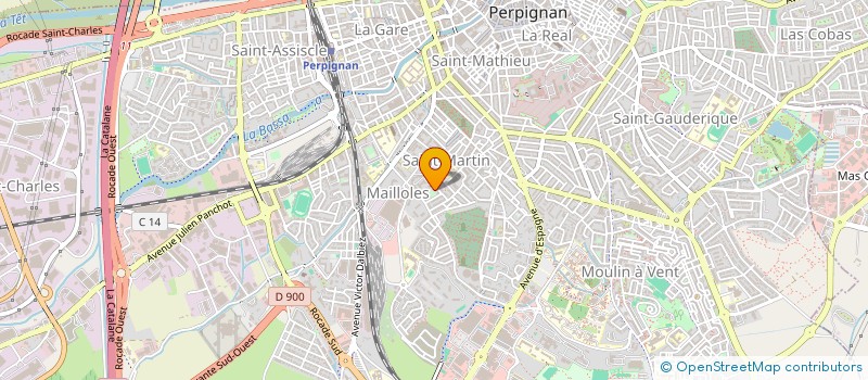 localisation de l'entreprise SCI GIRAL  PERPIGNAN